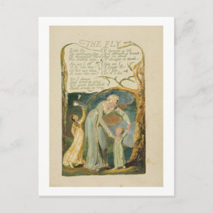 'The Fly,' plate 47 from 'Songs of Experience,' 17 Postcard