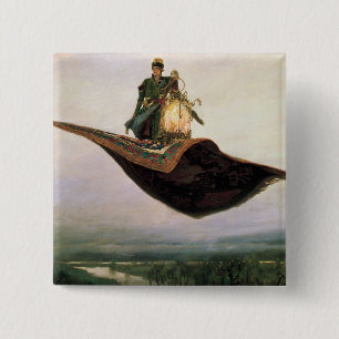 The Flying Carpet 15 Cm Square Badge