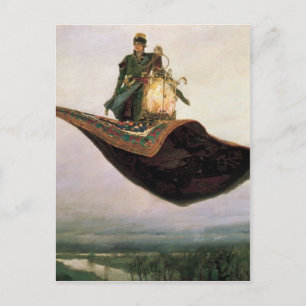 The Flying Carpet by Viktor Vasnetsov (1880) Postcard