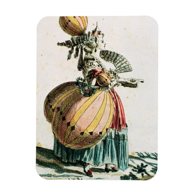 The Flying Coquette, c.1784 (colour engraving) Magnet (Vertical)