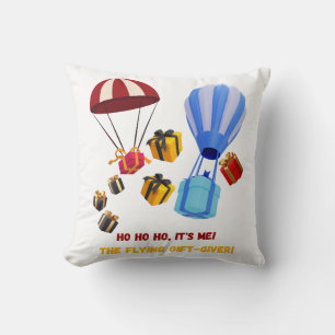 The flying gift-giver Men's Basic T-Shirt Cushion