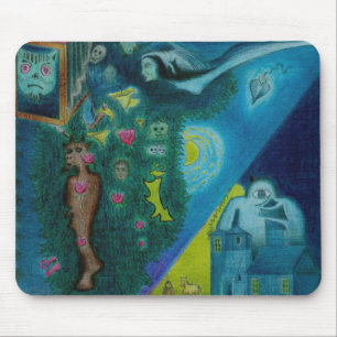 The Flying Lovers - Colour Pencil - Mousepad