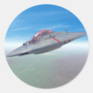 The Flying Saucer Sticker