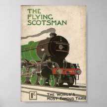 The Flying Scotsman vintage poster