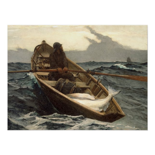 The Fog Warning by Winslow Homer Poster (Front)