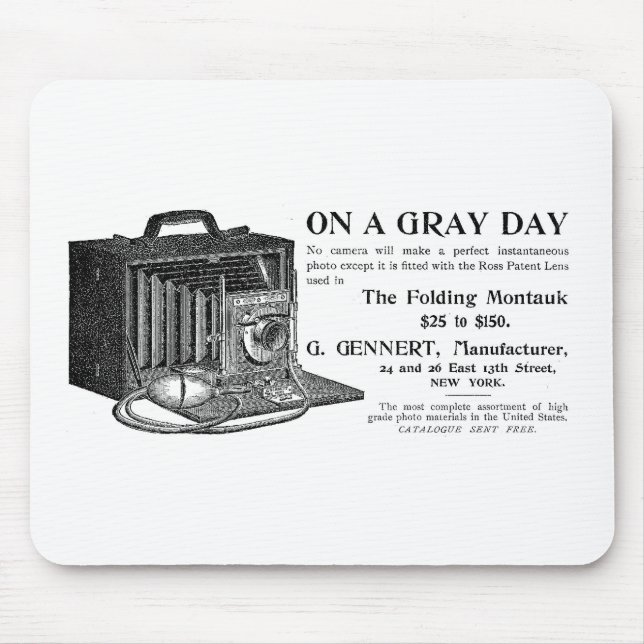 The Folding Montauk Camera Mouse Mat (Front)
