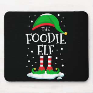 The Foodie Elf Christmas Family Matching Xmas Grou Mouse Mat