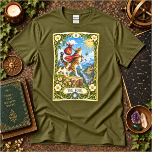 The Fool Cat Tarot - A Journey Begins T-Shirt