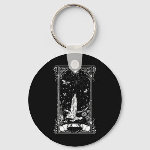 The Fool Ghost Cottagecore Tarot Card Major Arcana Key Ring