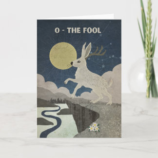 The Fool Major Arcana Poster with the Jackalope Card