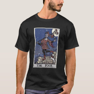 The Fool Tarot Card Halloween Jester Gothic Spooky T-Shirt