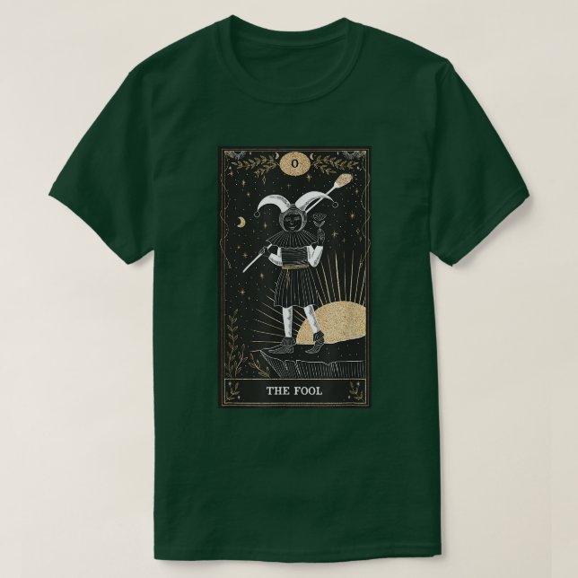 The Fool  Tarot Card  T-Shirt (Design Front)