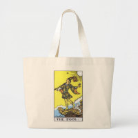 The Fool tarot card tote bag