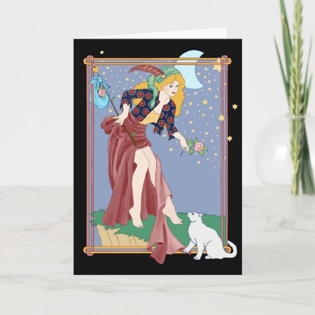The Fool Tarot Valentine Card (Front)