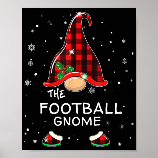 The Football Gnome Christmas Party Matching Family Poster (Front)