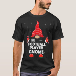 The Football Player Gnome Matching Family Christma T-Shirt