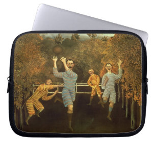 The Football players,1908 (oil on canvas) Laptop Sleeve