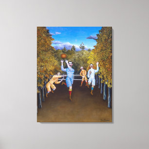 The Football Players   Henri Rousseau   Canvas Print