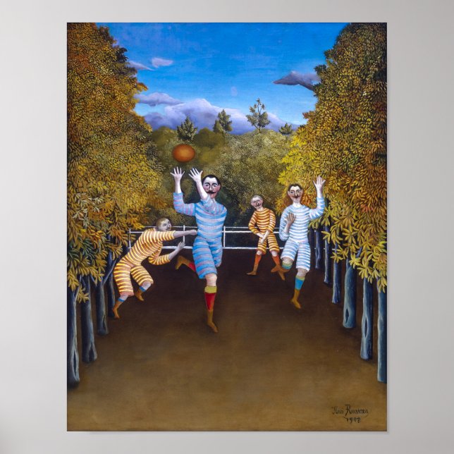 The Football Players | Henri Rousseau | Poster (Front)