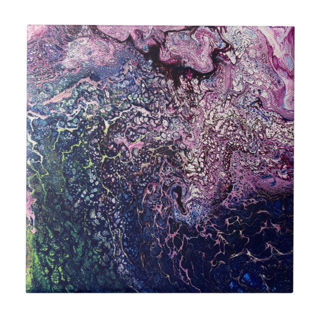 "The Force" Ceramic Tile by Johnson Abstract Art (Front)