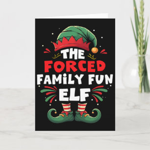 The Forced Family Fun Elf Family Matching Group Ch Card