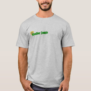 The forecast is brains!!! (illustration on back) T-Shirt