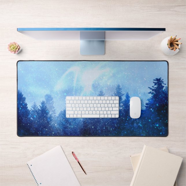 The forest awakens from the mist desk mat (Office 1)