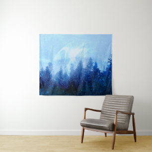 The forest awakens from the mist tapestry