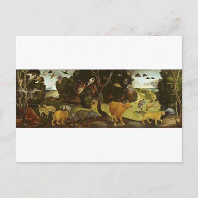 The Forest Fire by Piero di Cosimo Postcard (Front)