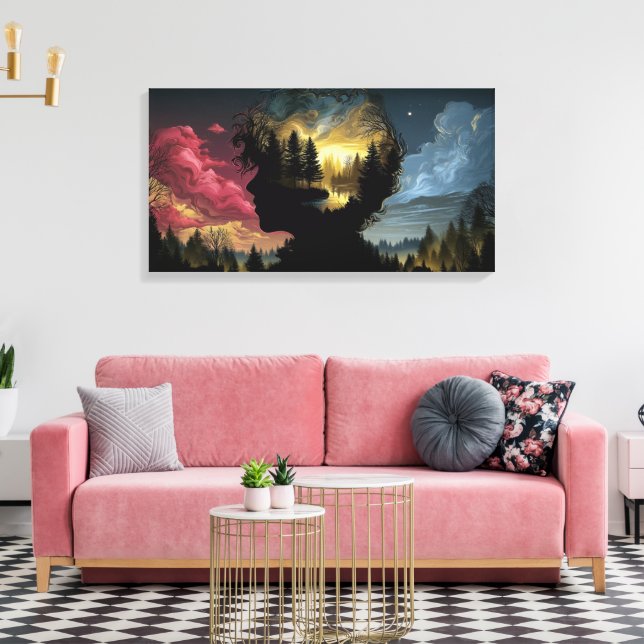The Forest from the Trees Canvas Print (Insitu(LivingRoom))