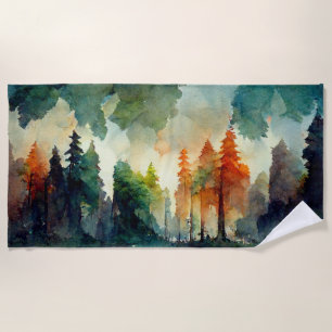 The Forest (nature) Beach Towel