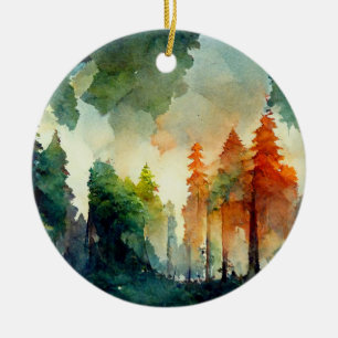 The Forest (nature) Ceramic Tree Decoration
