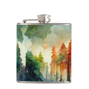 The Forest (nature) Hip Flask