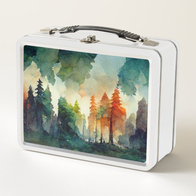 The Forest (nature) Metal Lunch Box (Front)
