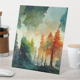 The Forest (nature) Pedestal Sign