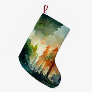 The Forest (nature) Small Christmas Stocking