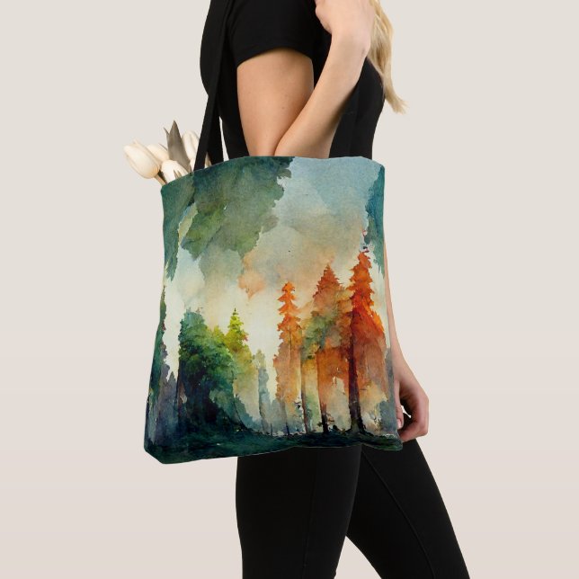 The Forest (nature) Tote Bag (Close Up)