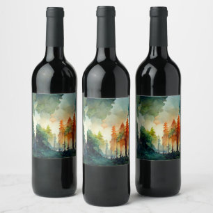 The Forest (nature) Wine Label