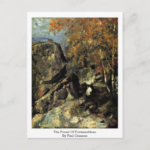 The Forest Of Fontainebleau By Paul Cezanne Postcard
