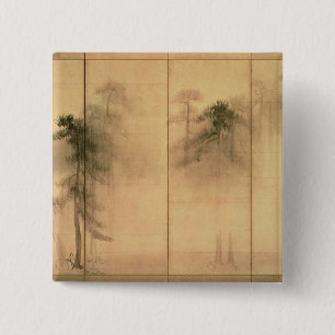 The forest of pines 15 cm square badge