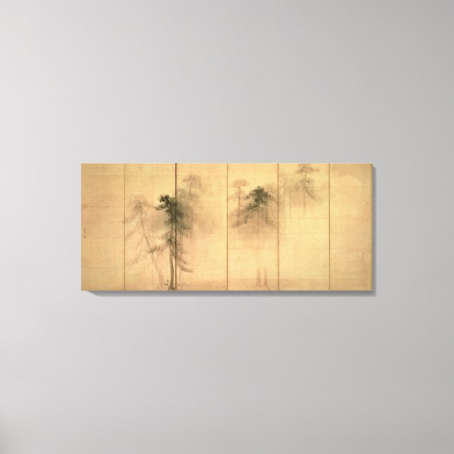 The forest of pines canvas print (Front)