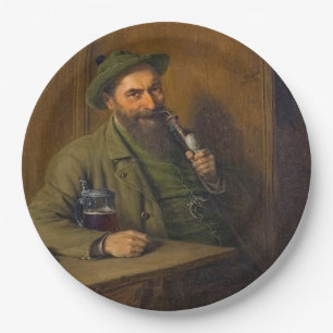 The Forest Ranger (by Eduard von Grützner) Paper Plate