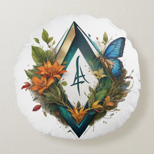the forest song-2 round cushion (Front)