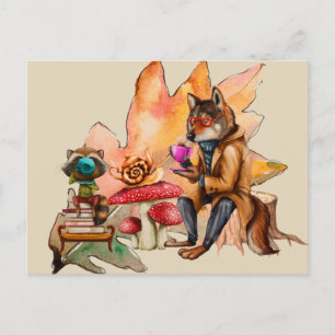 The Forest Tea Party Postcard