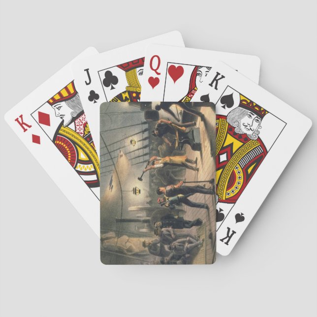 The Forge on Deck of the Great Eastern, night of A Playing Cards (Back)