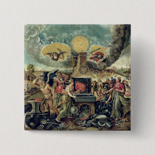 The Forges of Vulcan with Time Turning Weapons 15 Cm Square Badge