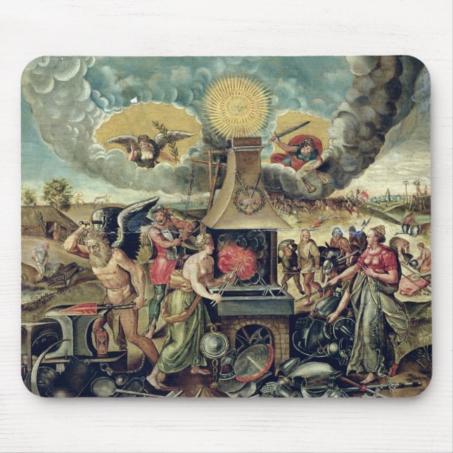 The Forges of Vulcan with Time Turning Weapons Mouse Mat (Front)
