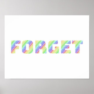 The Forgiveness Art: Allow Yourself to FORGET Rain Poster