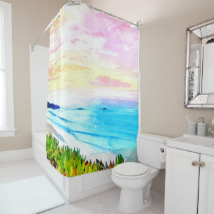 The Forgotten Beach Shower Curtain