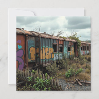 The Forgotten Railway – Abandoned Graffiti Train Card